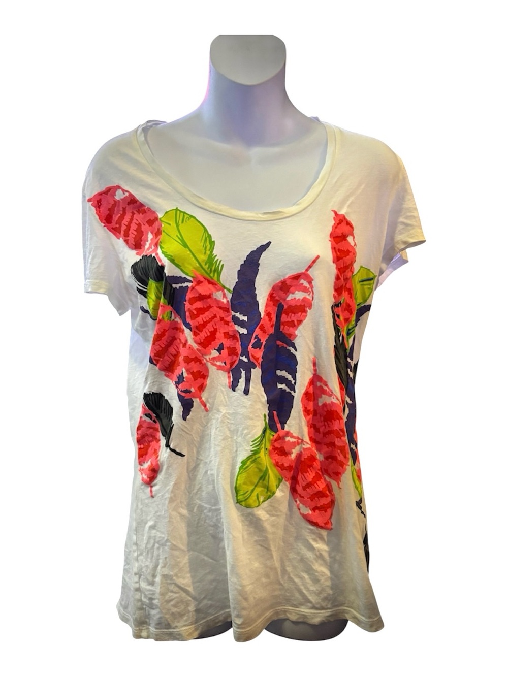 y2k vintage indie sleaze feather tee